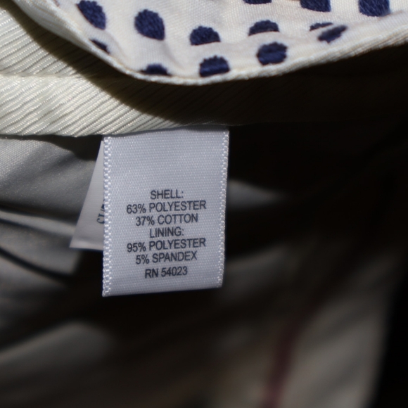 Banana Republic Blue Polka Dot Dressy/Business Casual Cropped Pants. 8P. NWT. - Picture 10 of 14